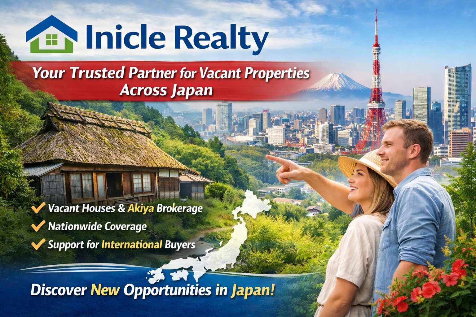 Inicle Realty – Your Trusted Partner for Vacant Properties Across Japan